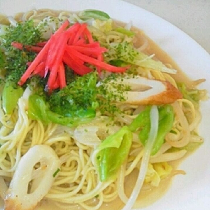 棒ラーメンで…豚骨焼きラーメン